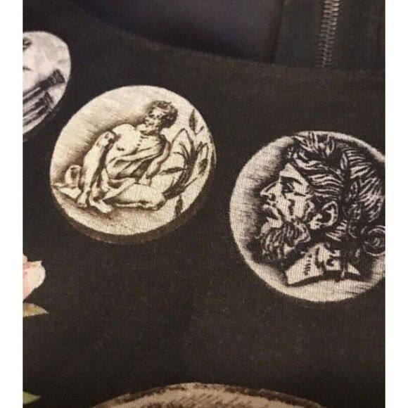 NWOT Dolce&gabbana Roman Floral Print Dress Size 38 - Picture 9 of 9